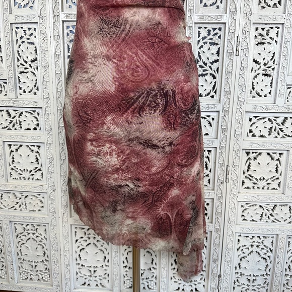 Y2K Hot Papaya Clothing Strapless Asymmetric Mesh Ruched Fitted Dress Sz Small - Picture 2 of 7